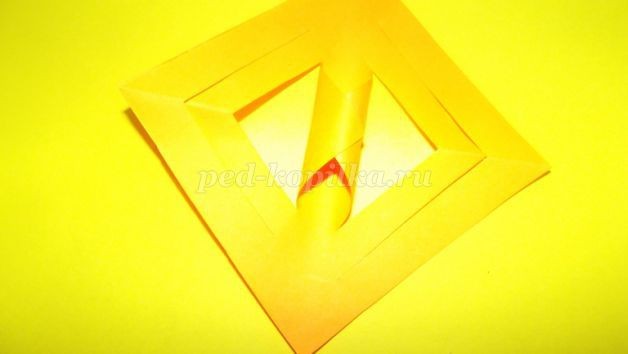 Кленовый листок из бумаги: часть 1