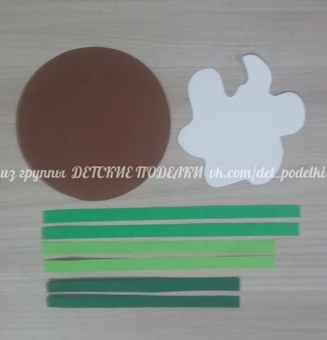 Подснежники из бумаги и ватных дисков