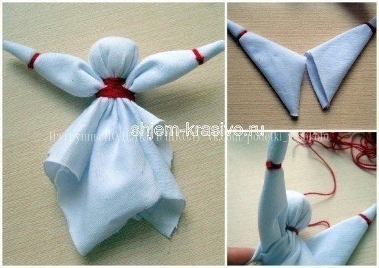 Кукла детскими руками