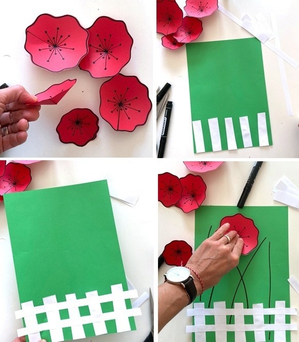 Цветы за забором Цветы за забором