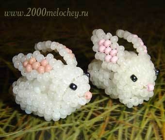 ​Кролик из бисера