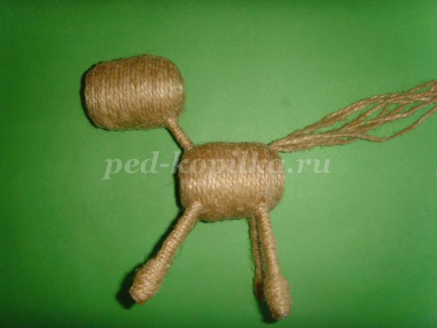 ​Лошадка из шпагата: часть 1