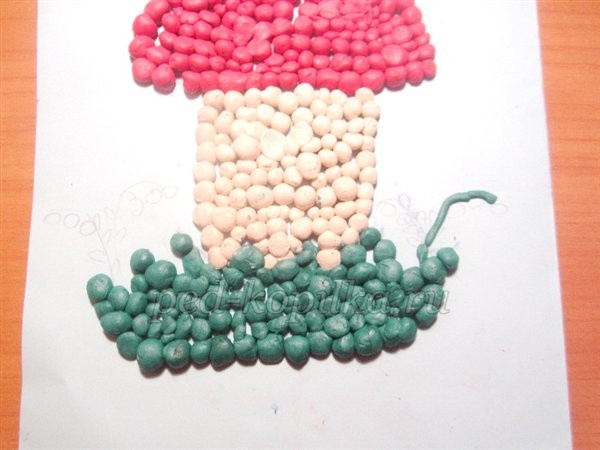 Пластилинография "Фантазийный грибок" Пластилинография "Фантазийный грибок"