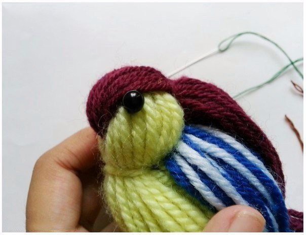 Пташка из пряжи Пташка из пряжи