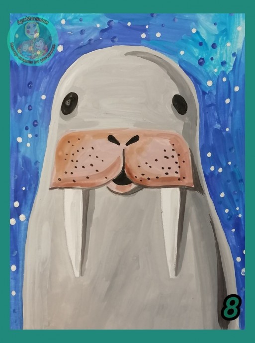 Рисование моржа