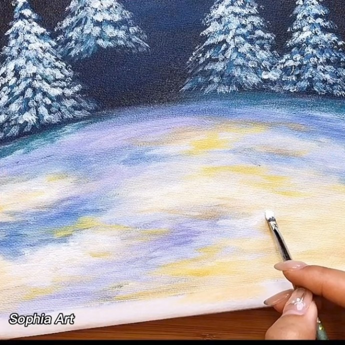 Рисуем снеговика