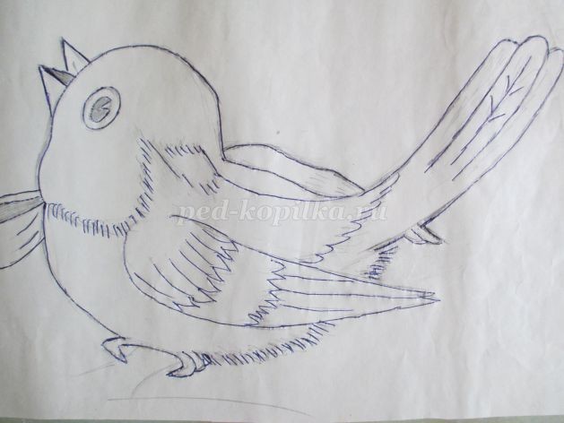 Синица из потолочной плитки детскими руками: мастер-класс, часть 1 Синица из потолочной плитки детскими руками: мастер-класс, часть 1