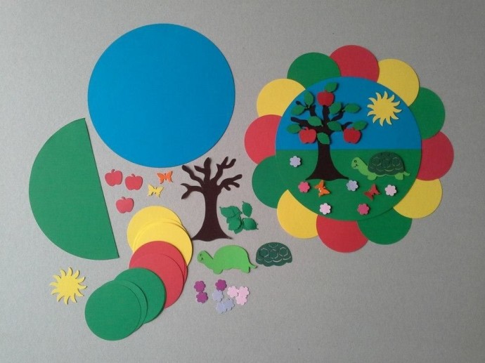 Аппликация "Времена года"