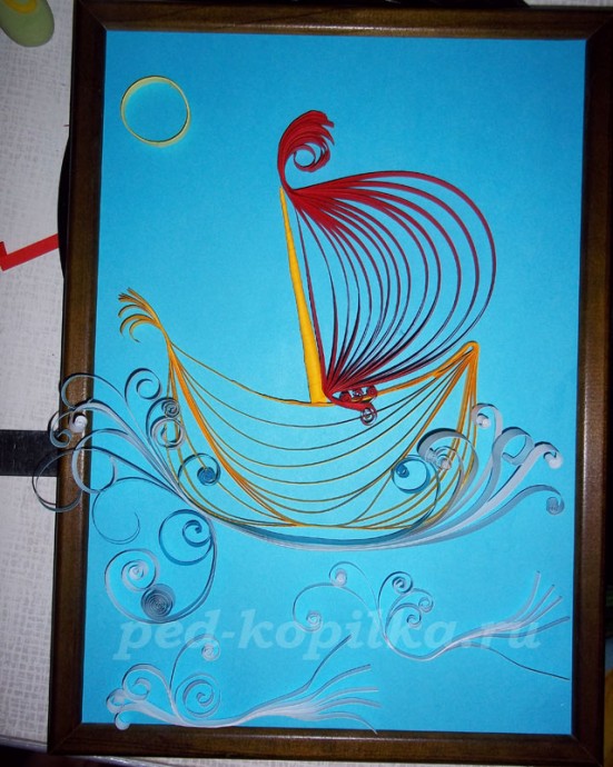 Мастер-класс квиллинг: парусник Мастер-класс квиллинг: парусник