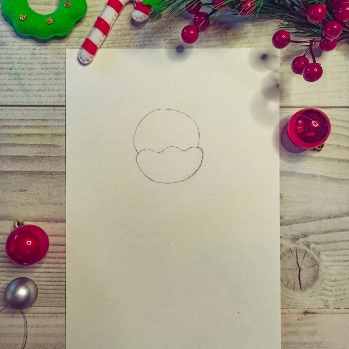 Рисуем зайчонка зимой Рисуем зайчонка зимой