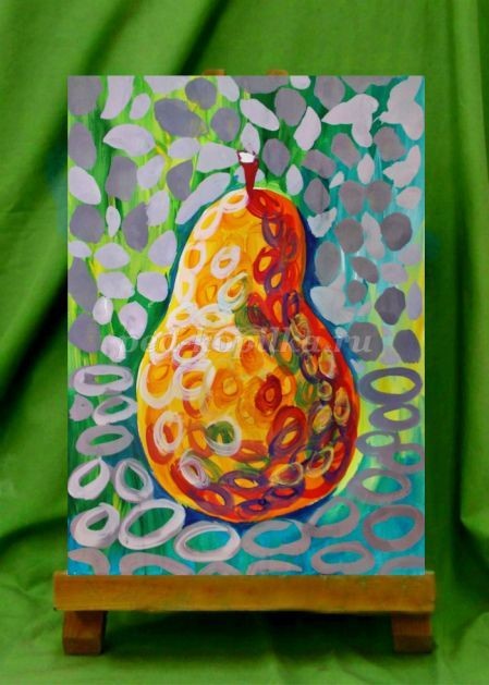 Рисуем грушу гуашью: часть 2 Рисуем грушу гуашью: часть 2