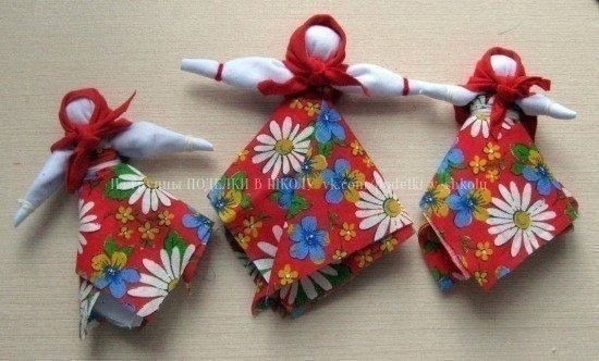 Кукла-оберег из лоскутков