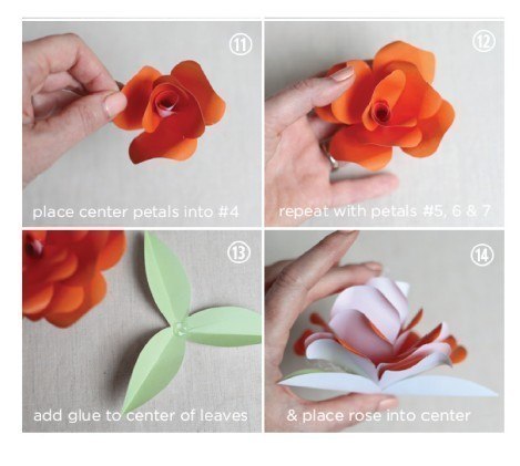 Милые цветочки из бумаги Милые цветочки из бумаги