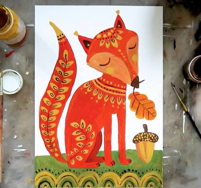 Осенняя лисичка Осенняя лисичка