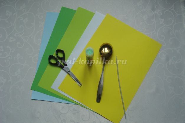 Подснежники из бумаги Подснежники из бумаги