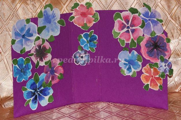 Как нарисовать цветы анемоны гуашью: часть 2