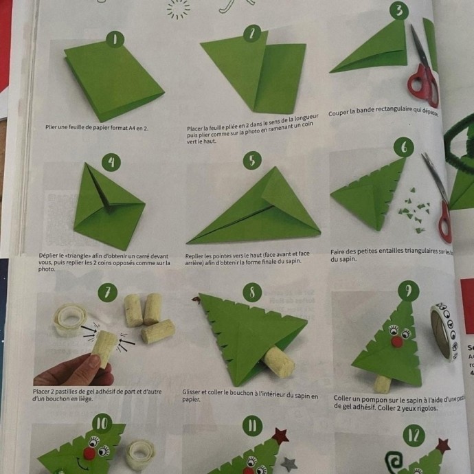 Ёлочки в технике оригами Ёлочки в технике оригами