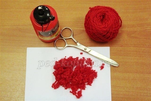 Объёмная аппликация "Ветка рябины"