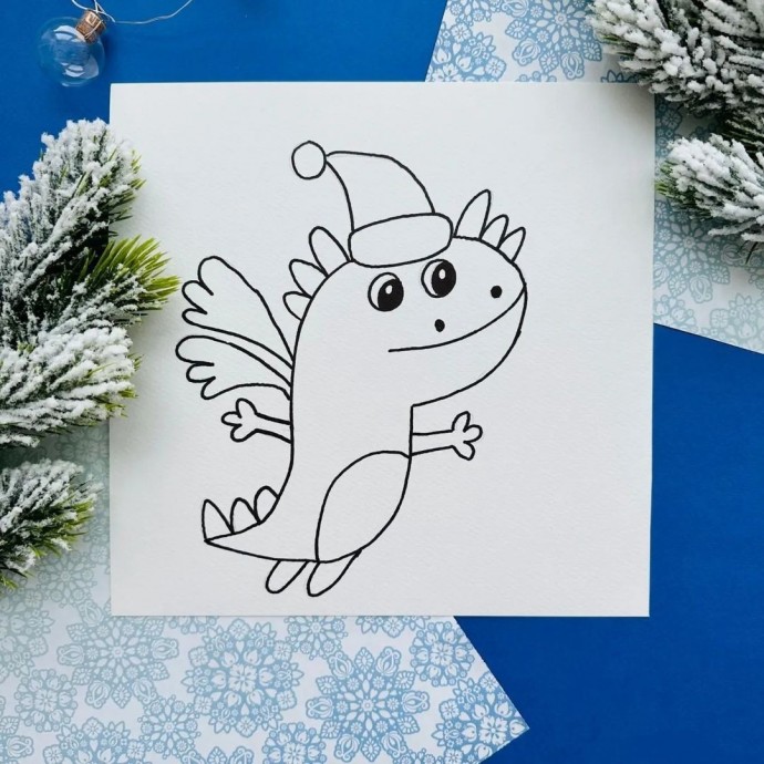 Рисуем дракончика Рисуем дракончика