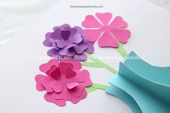 Объемная аппликация "Ваза с цветами" Объемная аппликация "Ваза с цветами"