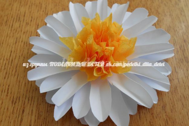 Объемные цветы из бумаги