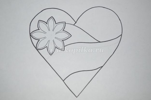 ​Сердечко в технике вырезания: часть 1