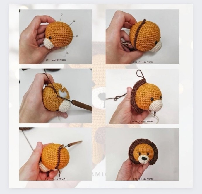 ​Львёнок из пряжи