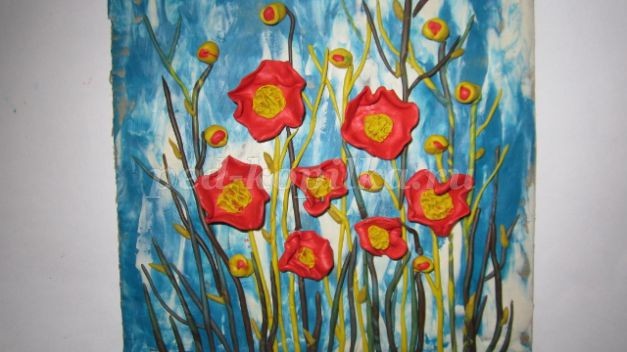 ​Пластилинография: настроение природы, часть 3