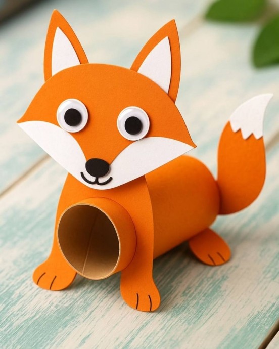 Животные на основе картонных втулок Животные на основе картонных втулок