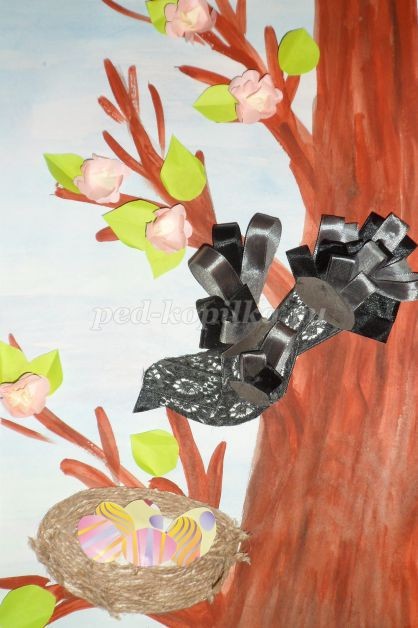 Аппликация с элементами рисования "Весна": часть 2 Аппликация с элементами рисования "Весна": часть 2