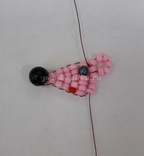 Мышонок из бисера пошагово Мышонок из бисера пошагово