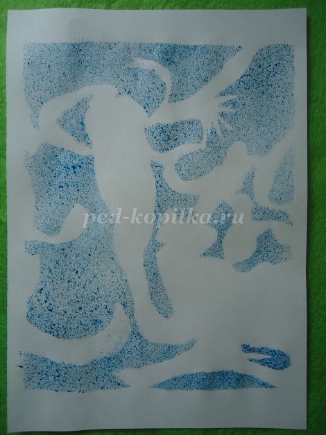 Мастер-класс по рисованию: набрызг "Морозко", часть 1 Мастер-класс по рисованию: набрызг "Морозко", часть 1