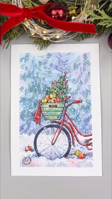 Рисуем зимнее настроение