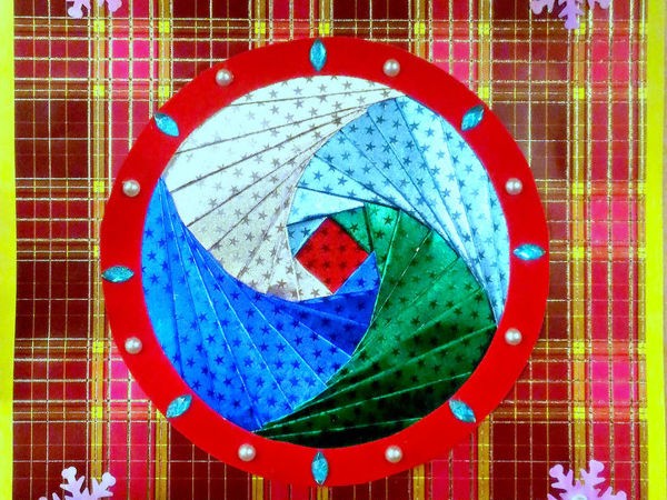 Создаем новогоднюю открытку детскими руками