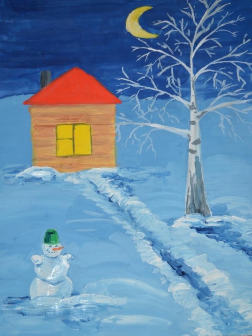 ​Рисуем с детьми зиму