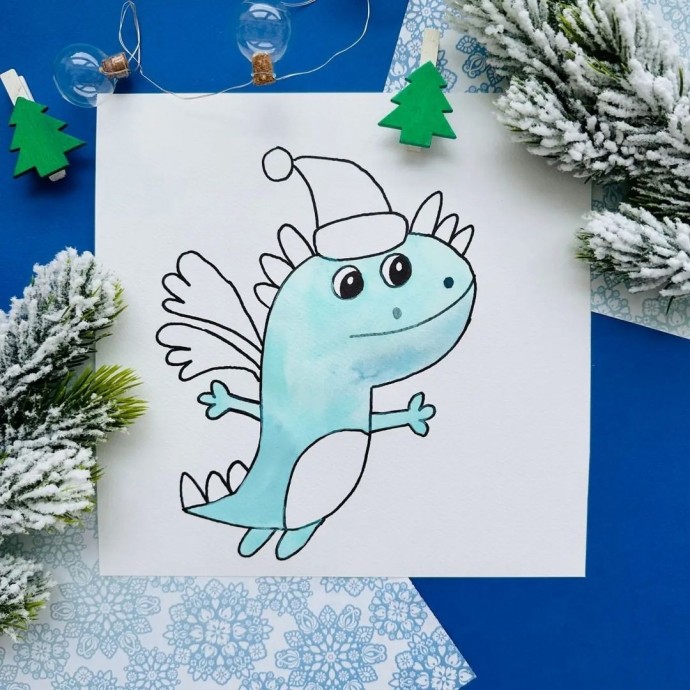 Рисуем дракончика Рисуем дракончика