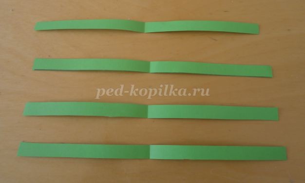 Кактус из бумажных полосок: часть 1 Кактус из бумажных полосок: часть 1