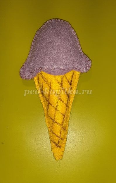 Мороженое из фетра Мороженое из фетра