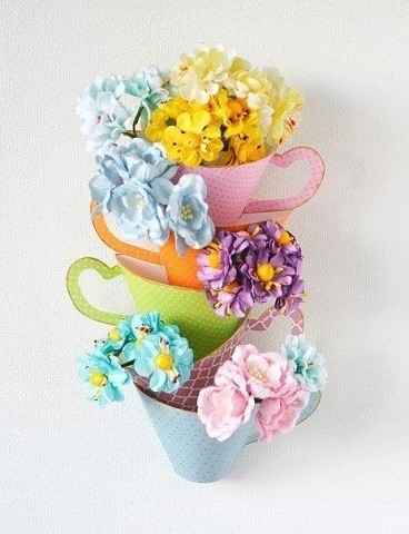 ​Набор чашек с цветами