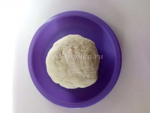 Цветок из соленого теста