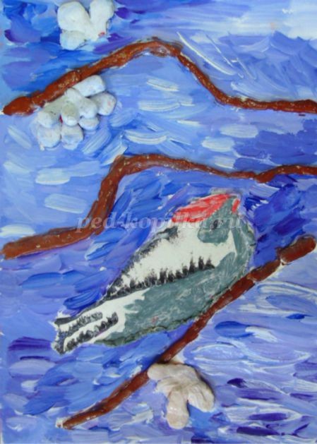 Весеннее панно в смешанной технике Весеннее панно в смешанной технике