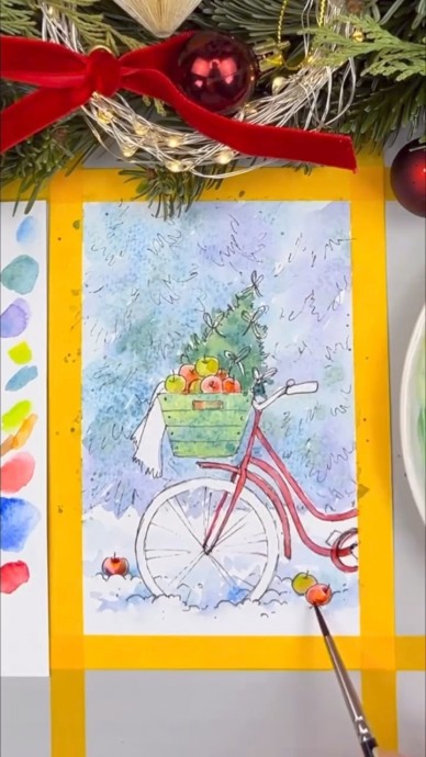 Рисуем зимнее настроение