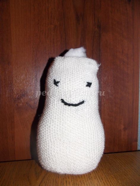 Как связать Снеговика на спицах