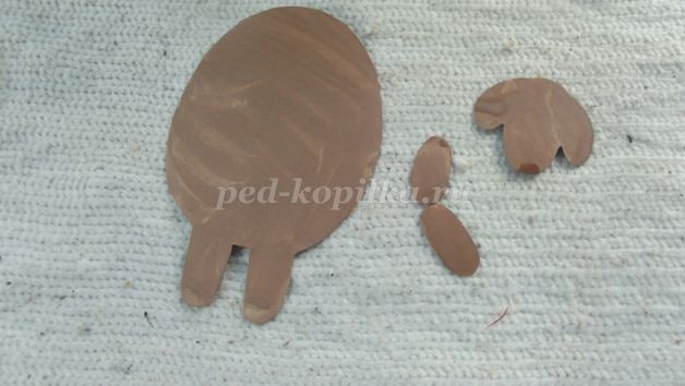 ​Магнит "Овечка" из кофейных зерен детскими руками: часть 1