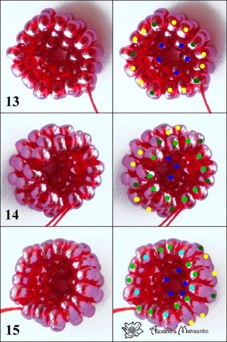 Малинка из бисера