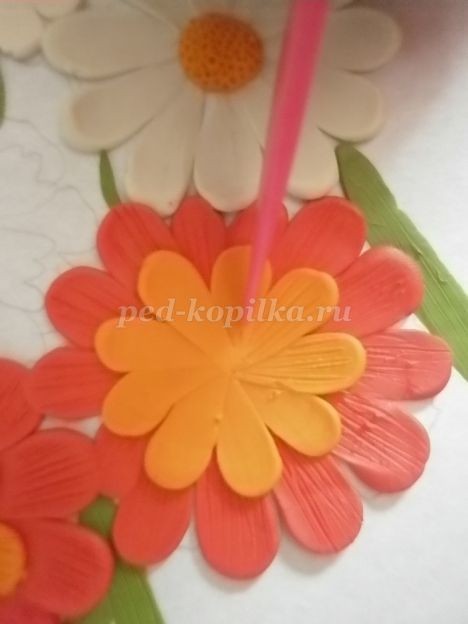 Пластилинография "Цветочки": часть 4 Пластилинография "Цветочки": часть 4