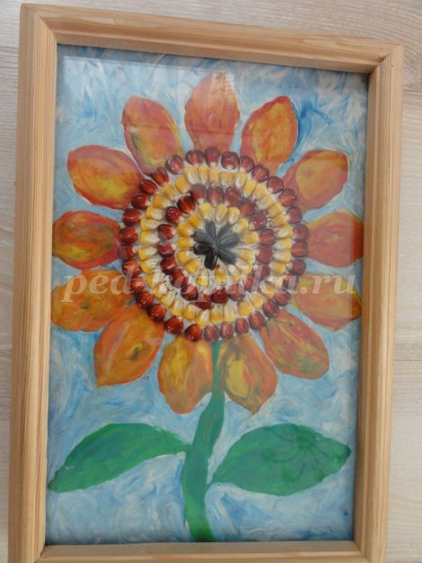 Пластилинография с использованием природных материалов "Под солнышком" Пластилинография с использованием природных материалов "Под солнышком"