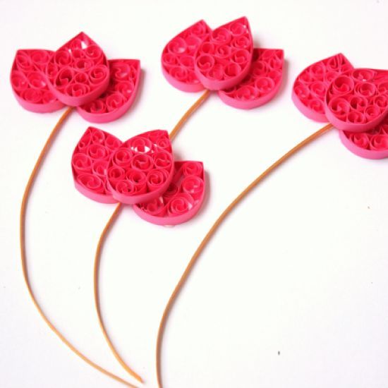 Тюльпаны в технике квиллинг Тюльпаны в технике квиллинг