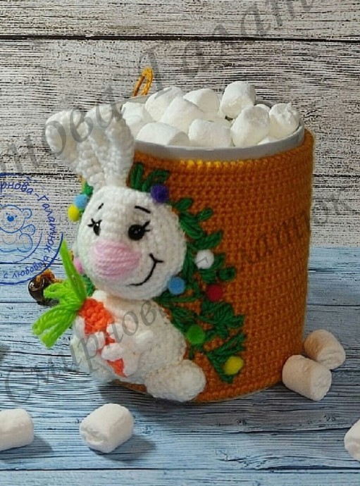 Чехол на кружку "Зайка"