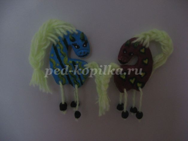 Лошадки-магниты из соленого теста: мастер-класс, часть 3